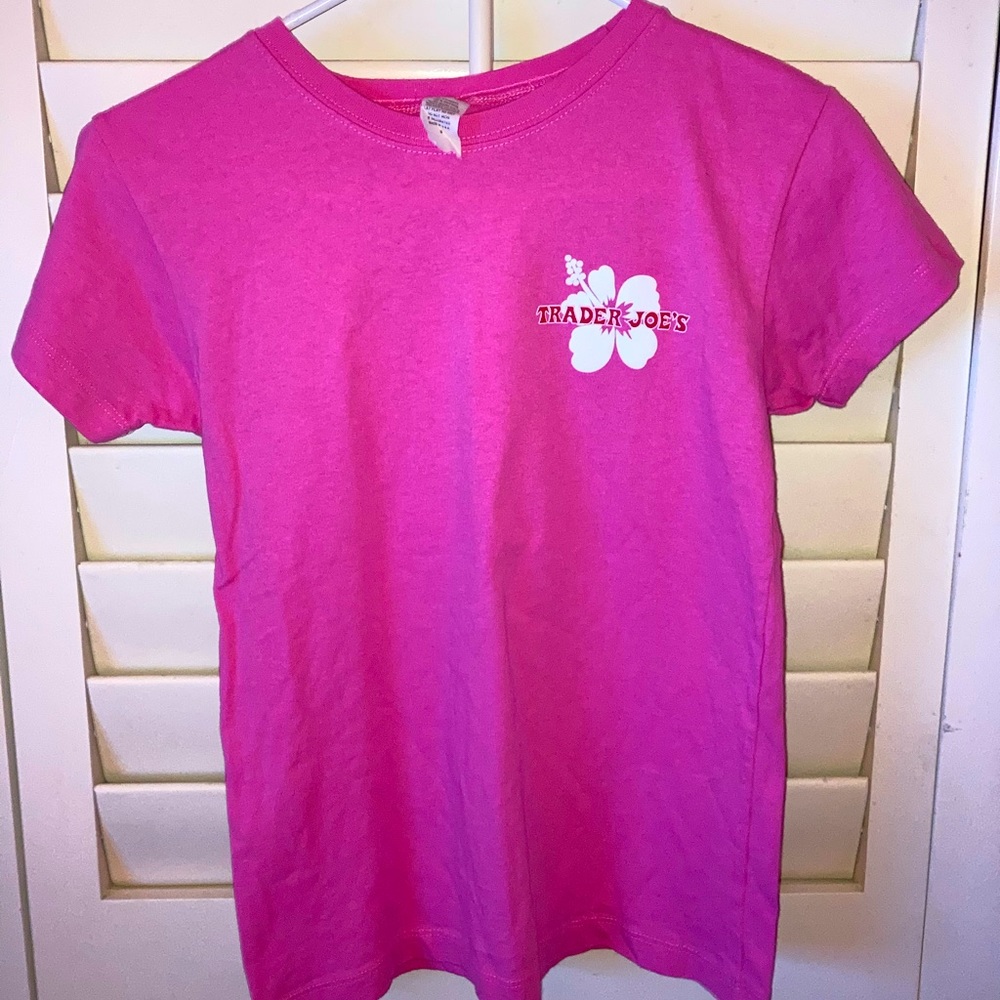trader joe shirt pink